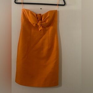 Trina Turk dress Strapless Bow Dress Orange  XS
